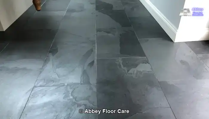 Signature Wet Look for Natural Slate Flooring Achieved: What Homeowners Mean by a Wet Look Finish