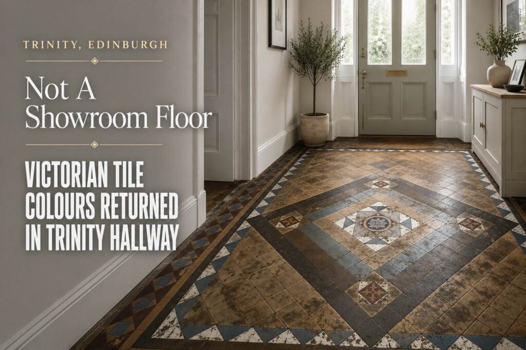 Victorian Tile Colours in the Stunning Trinity Hallway